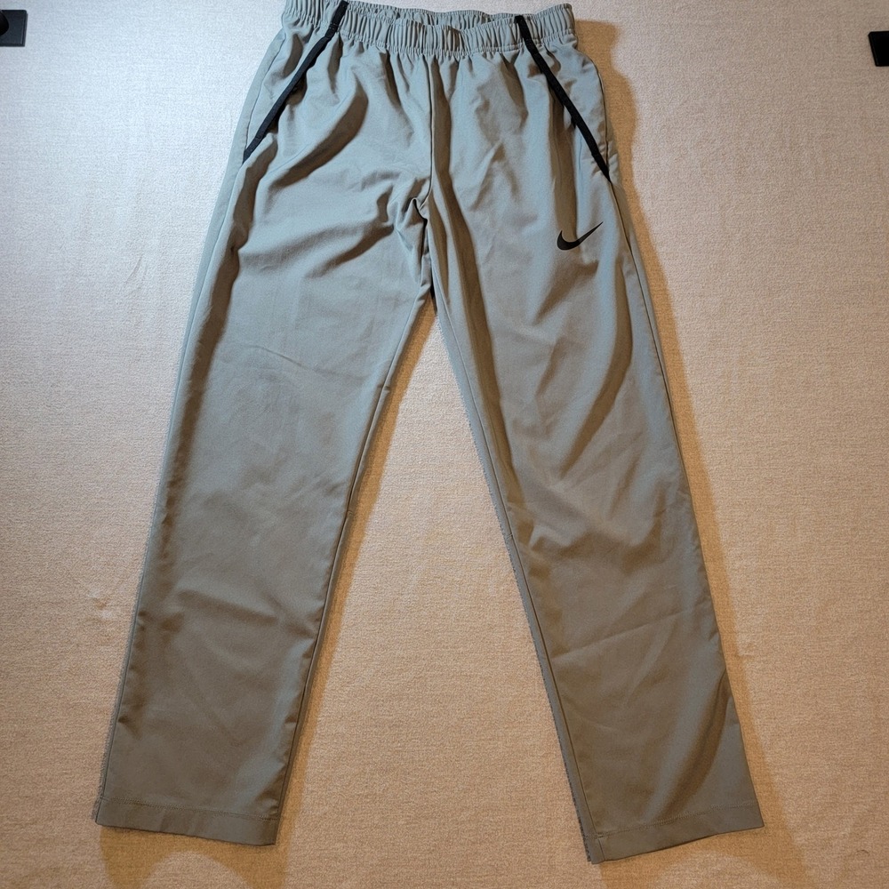Nike Athletic Pants Mens Medium Grey Good Dri-FIT Straight Leg Track Joggers